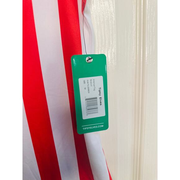 Tipsy Elves American Flag One Piece Swimsuit Women’s Medium NWT - Picture 9 of 11